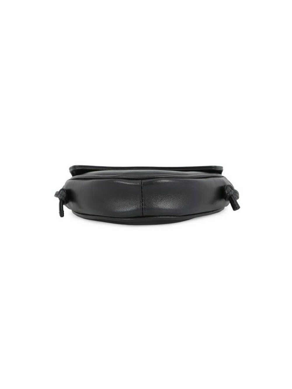 Celine Shoulder Bag Mini Triangle Logo Leather Pochette Black - Picture 3 of 10